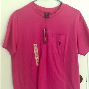 Polo t shirt, pink. Brand new!